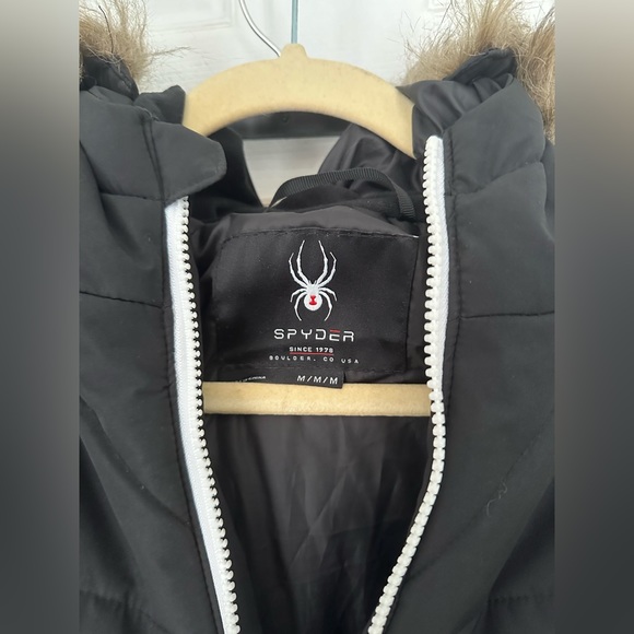 Women’s Spyder Faux Fur Hooded Zip Up Winter Jacket - Picture 2 of 3